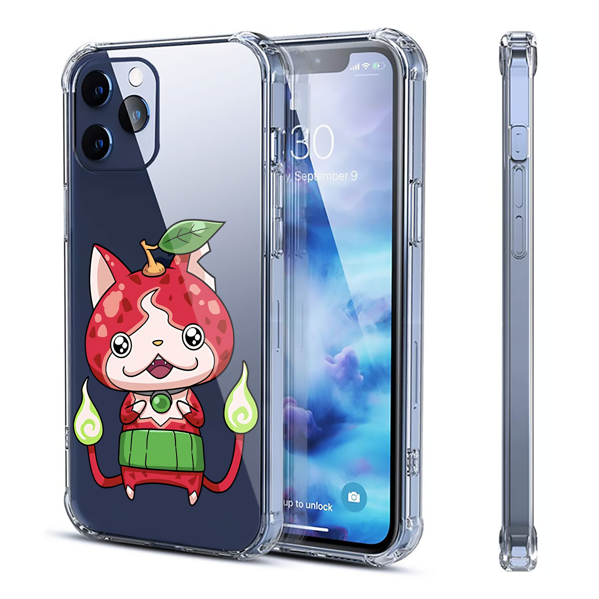 （画像用） 妖怪ウォッチ Yo-kai Watch 【iPhone 12シリーズ対応】透明スマホケース（クリアソフトケース）